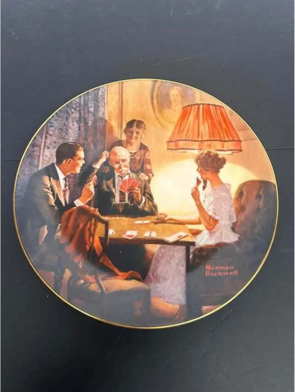 Knowles Norman Rockwell 'This is the Room That Light Made' Collector Plate